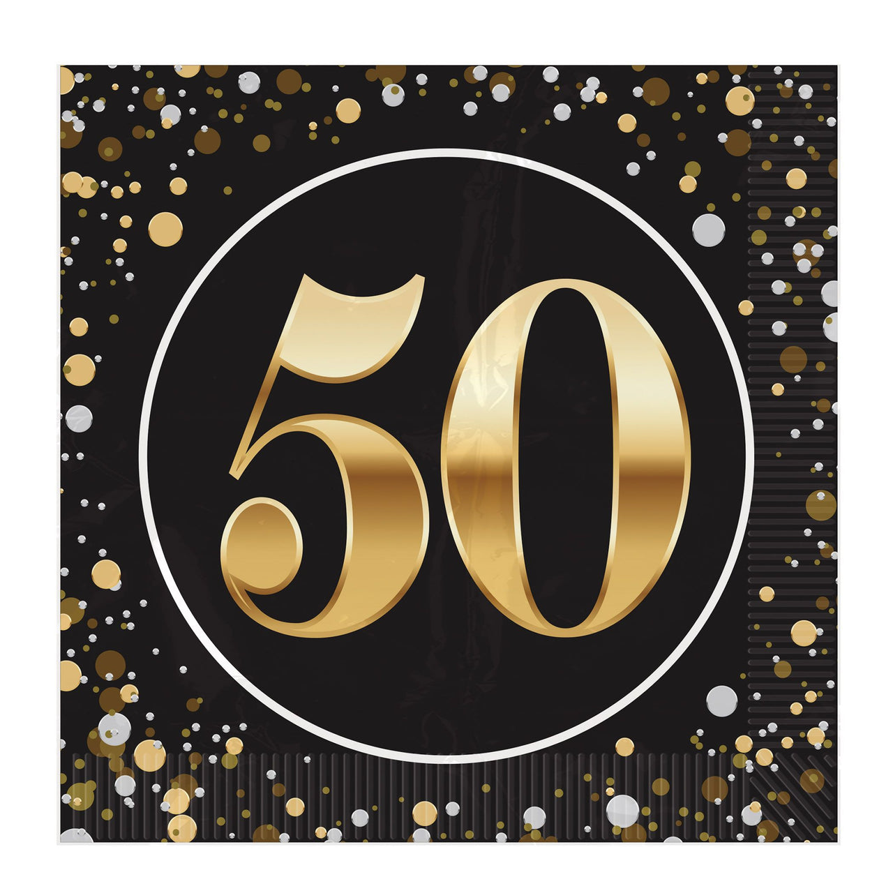 50th Birthday Lunch Napkins - 2-Ply Party Supplies (16ct)