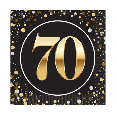 70th Birthday Luncheon Napkins - 2-Ply Party Supplies