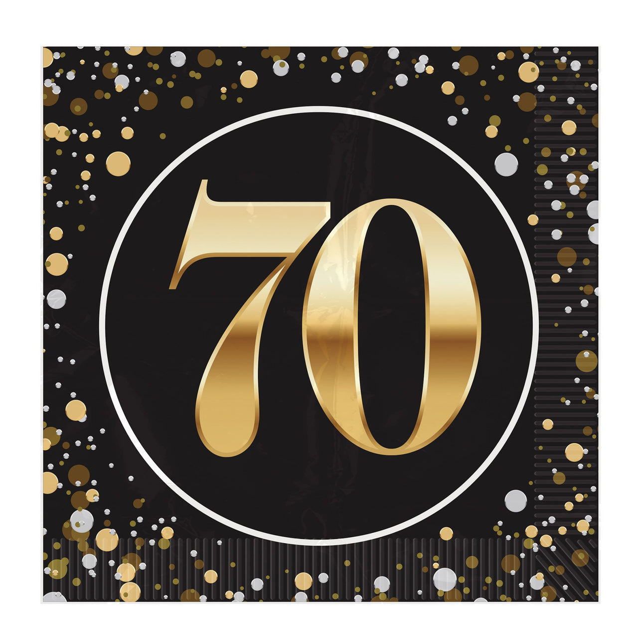 70th Birthday Luncheon Napkins - 2-Ply Party Supplies