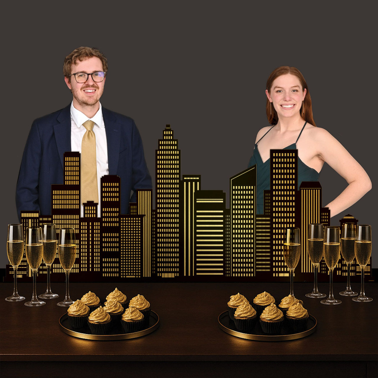 Cityscape Stand-Up Prop - 5ft 9in Awards Night & Heroes