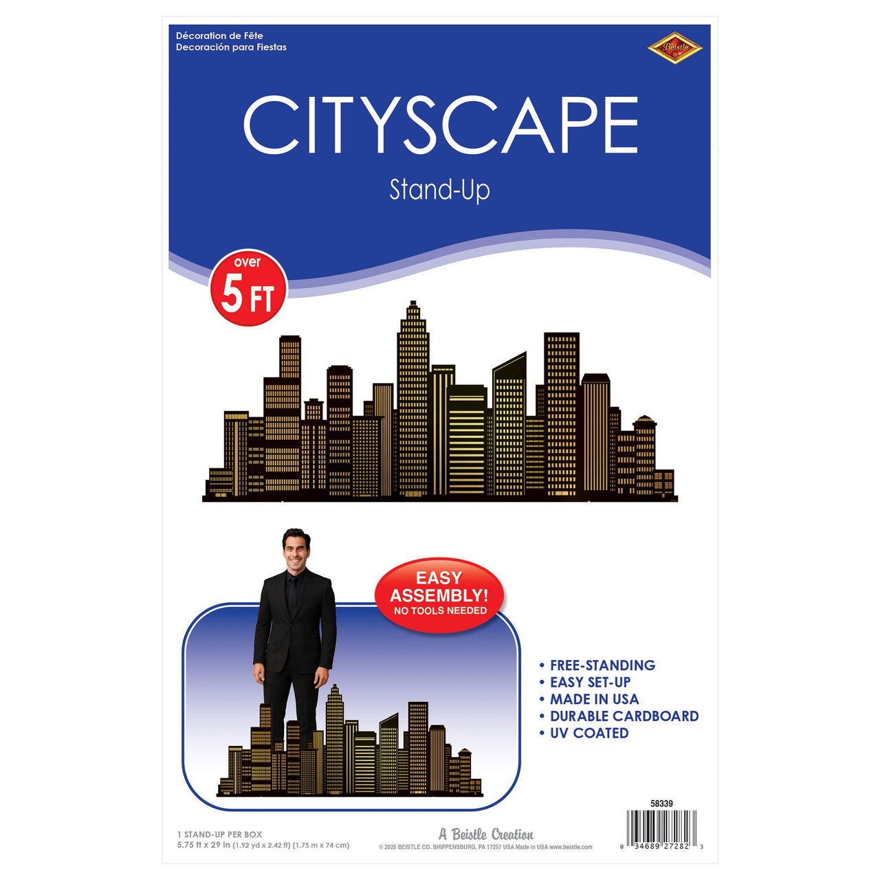 Cityscape Stand-Up Prop - 5ft 9in Awards Night & Heroes
