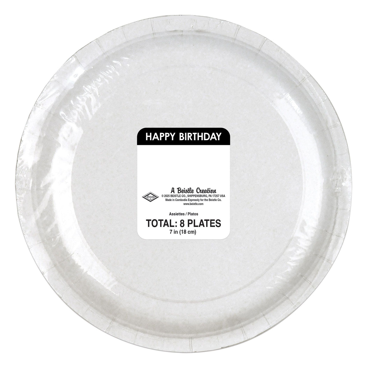 Happy Birthday Dessert Plates - 7 inch (8 Count)
