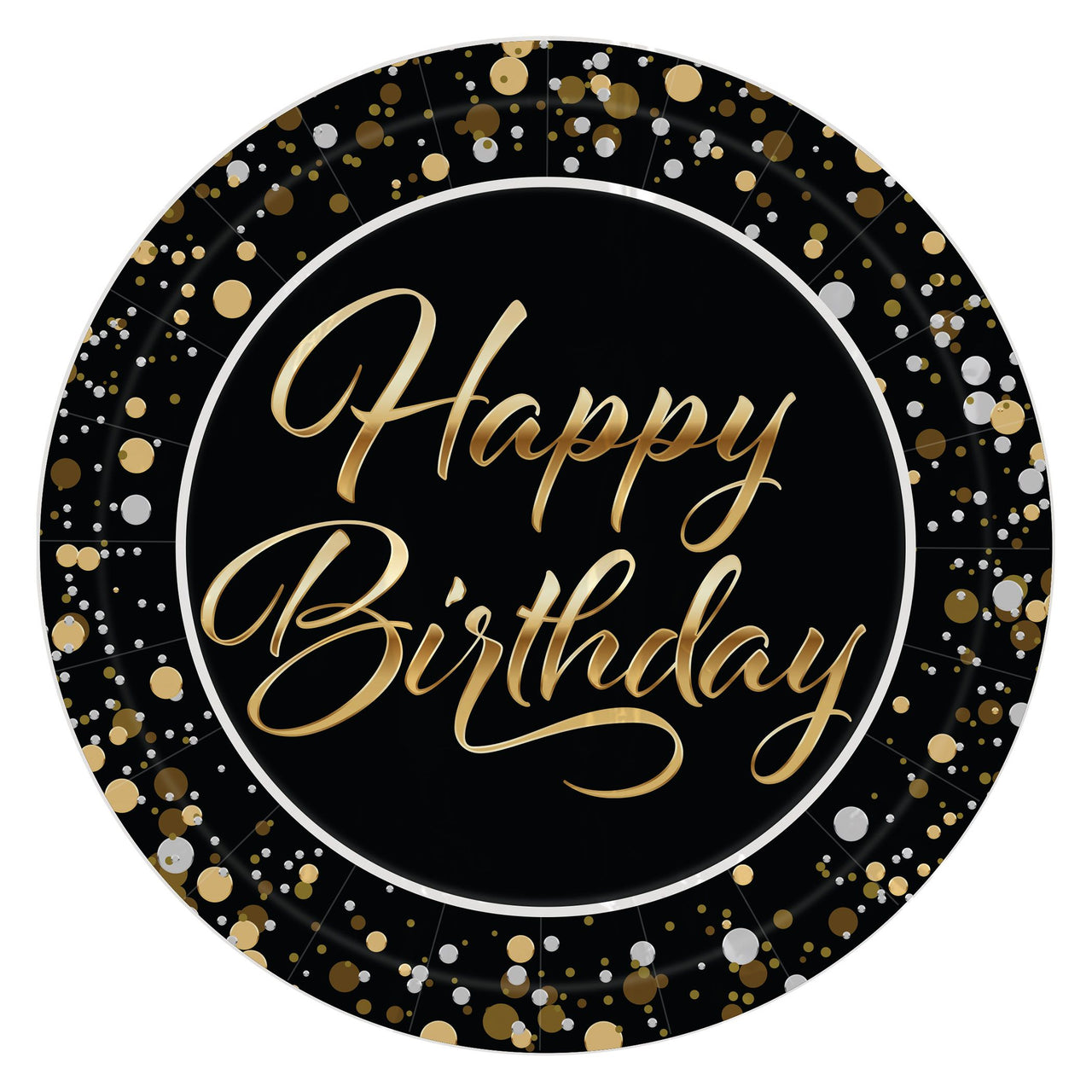 Happy Birthday Dessert Plates - 7 inch (8 Count)