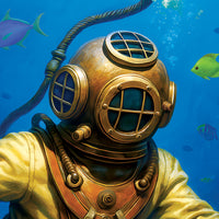 Deep Sea Diver Stand-Up Prop - Under The Sea & Luau Decor