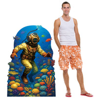 Deep Sea Diver Stand-Up Prop - Under The Sea & Luau Decor