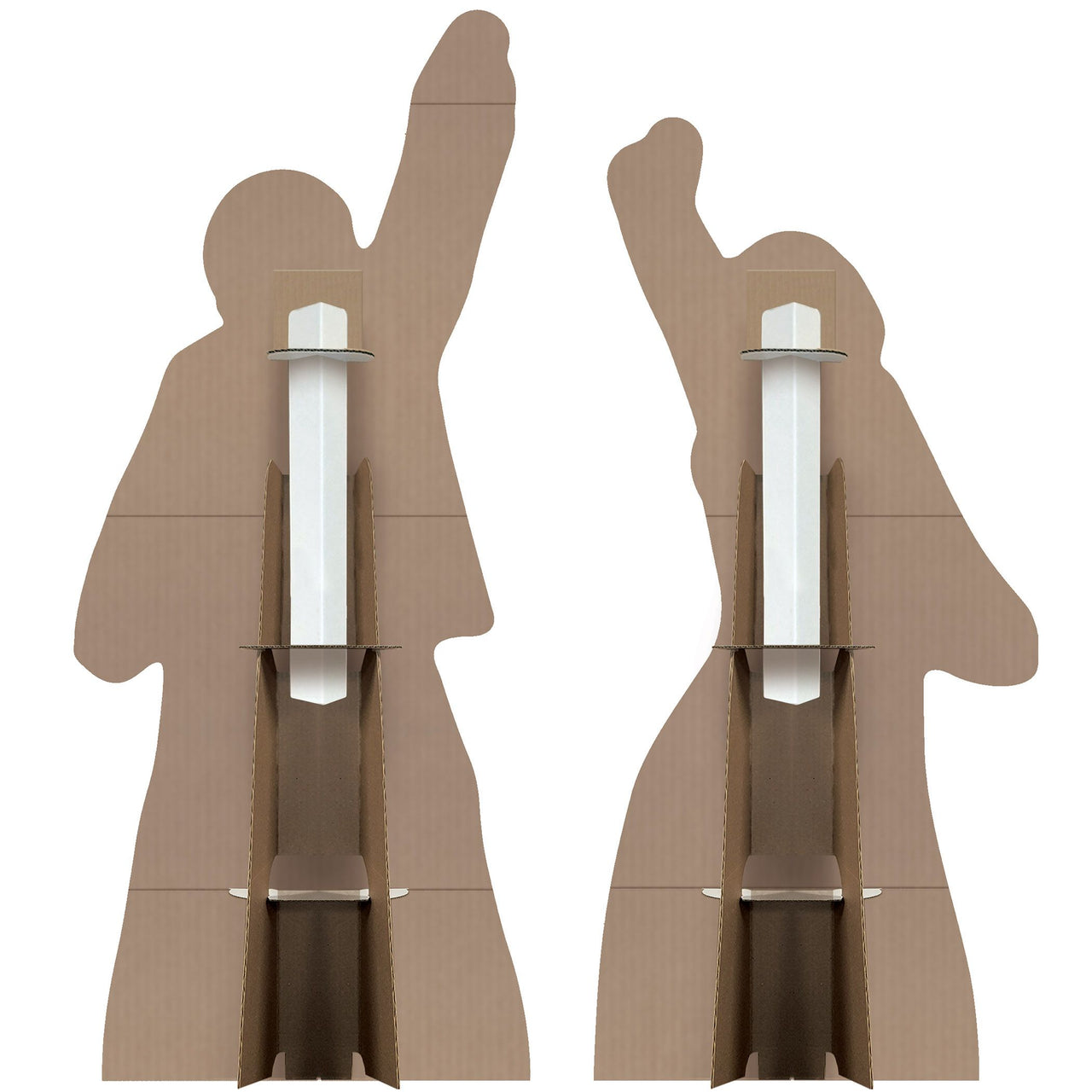Retro 70s Silhouette Stand-Ups - Groovy Party Decor (2-Pack)