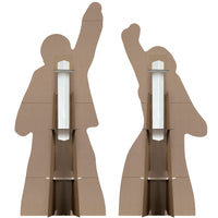 Retro 70s Silhouette Stand-Ups - Groovy Party Decor (2-Pack)