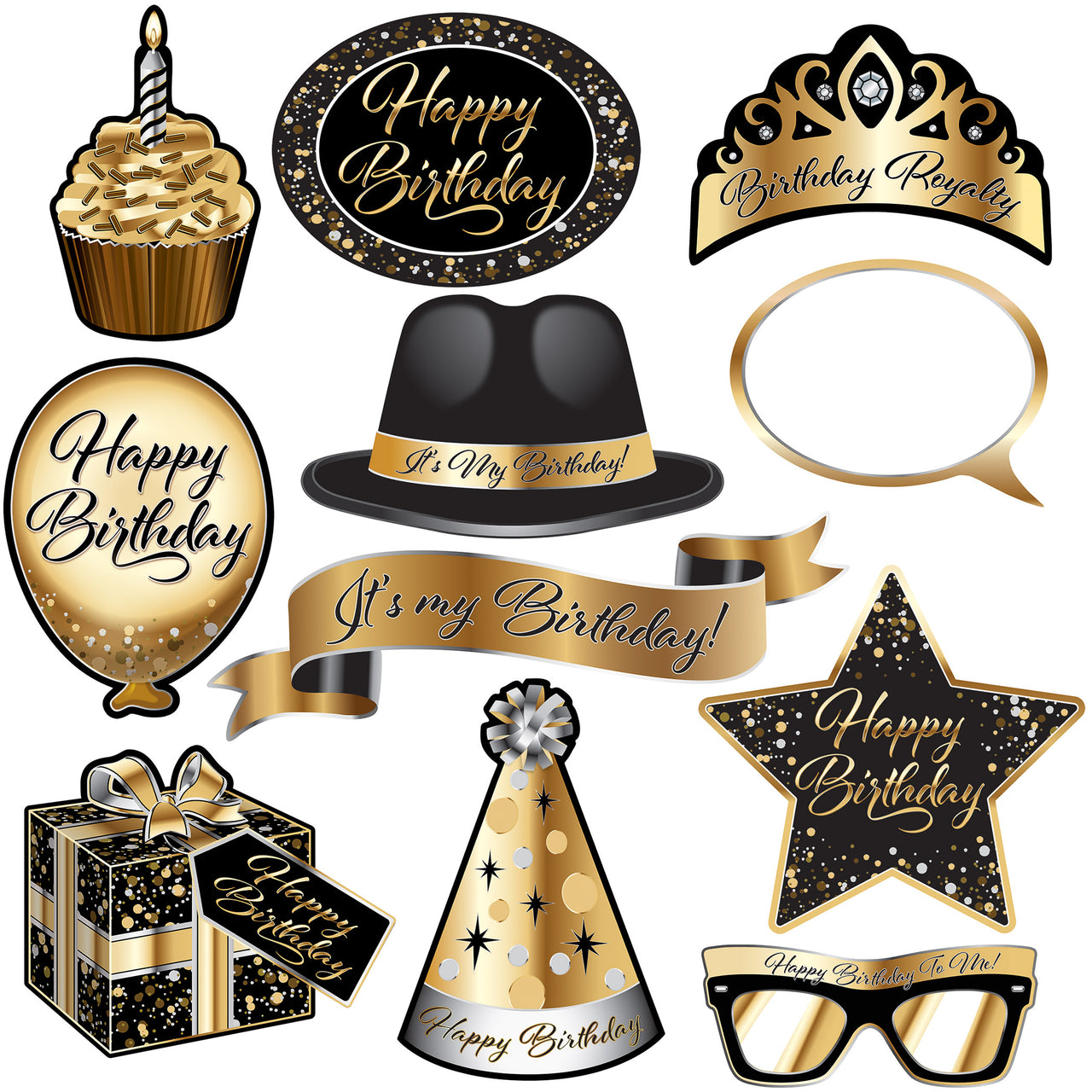 Happy Birthday Photo Fun Signs, 5"-15.5", Photo Accessories, Birthday-Age Specific, Birthday