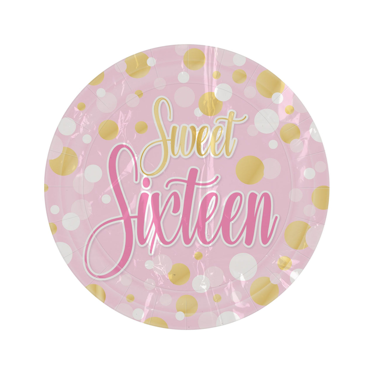 Sweet 16 Dessert Plates - 7 Inch (8-Pack)