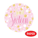 Sweet 16 Dessert Plates - 7 Inch (8-Pack)