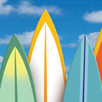 Giant Surfboard Photo Prop - Luau Party Decor (7ft x 6ft)