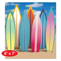 Giant Surfboard Photo Prop - Luau Party Decor (7ft x 6ft)