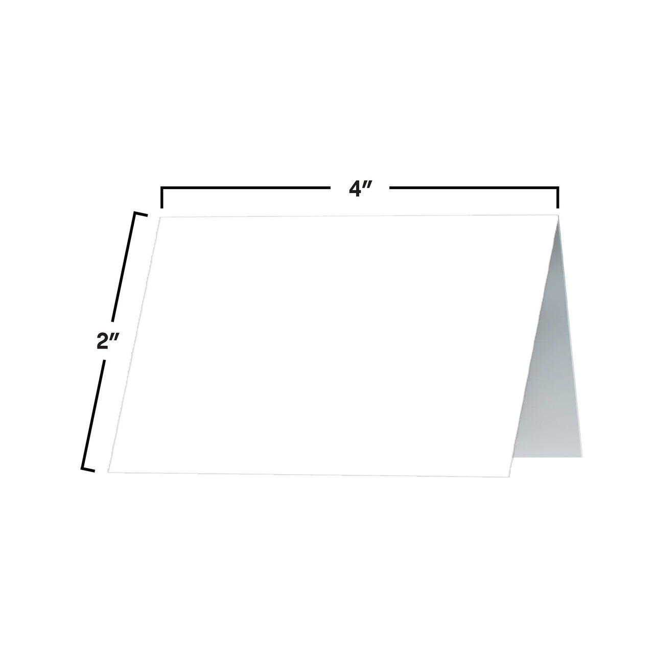 Elegant White Place Cards - 50 Pcs for Weddings & Events