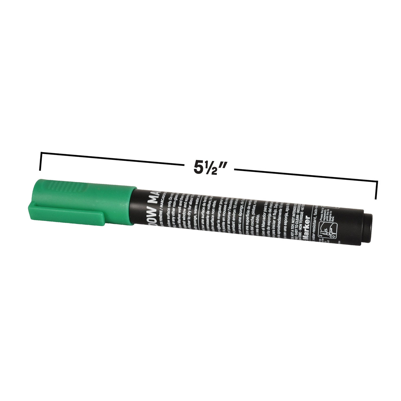 Green Washable Window Marker - Indoor & Outdoor Fun