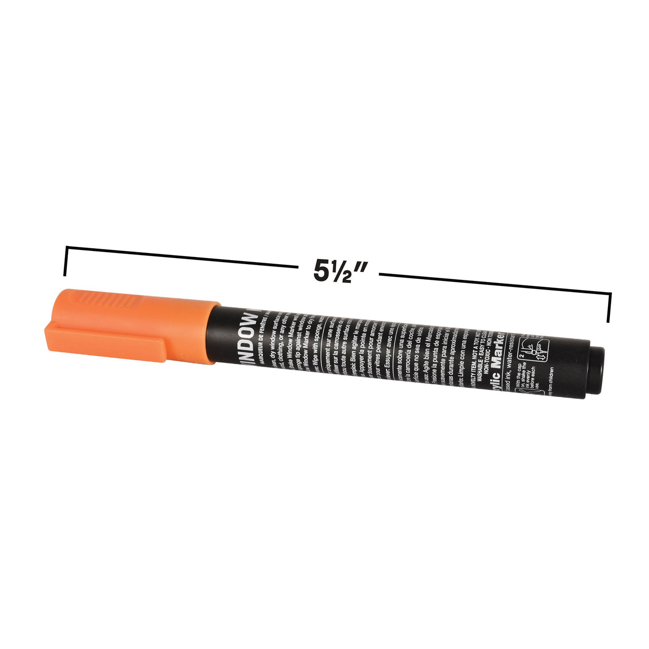Orange Window Marker - Washable & Non-Toxic for Spirit & School