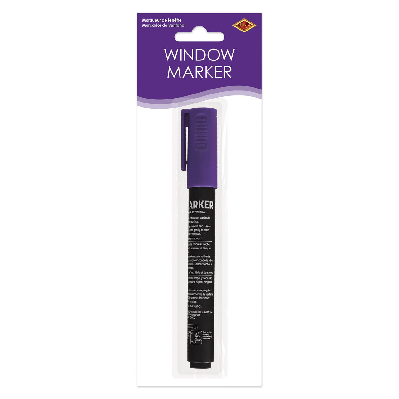 Purple Washable Window Marker - Indoor & Outdoor Use