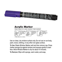 Purple Washable Window Marker - Indoor & Outdoor Use