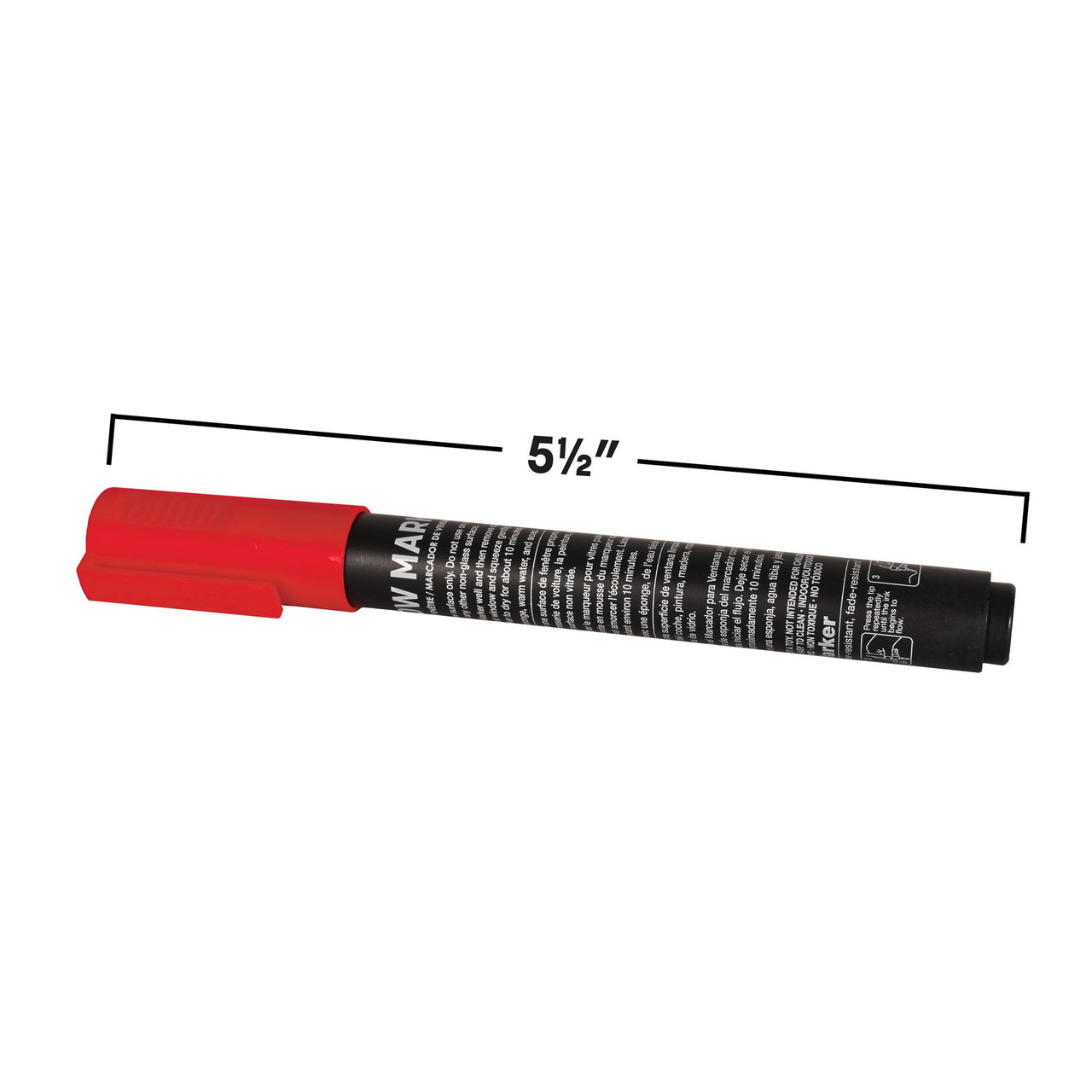 Red Washable Window Marker - Indoor & Outdoor Use
