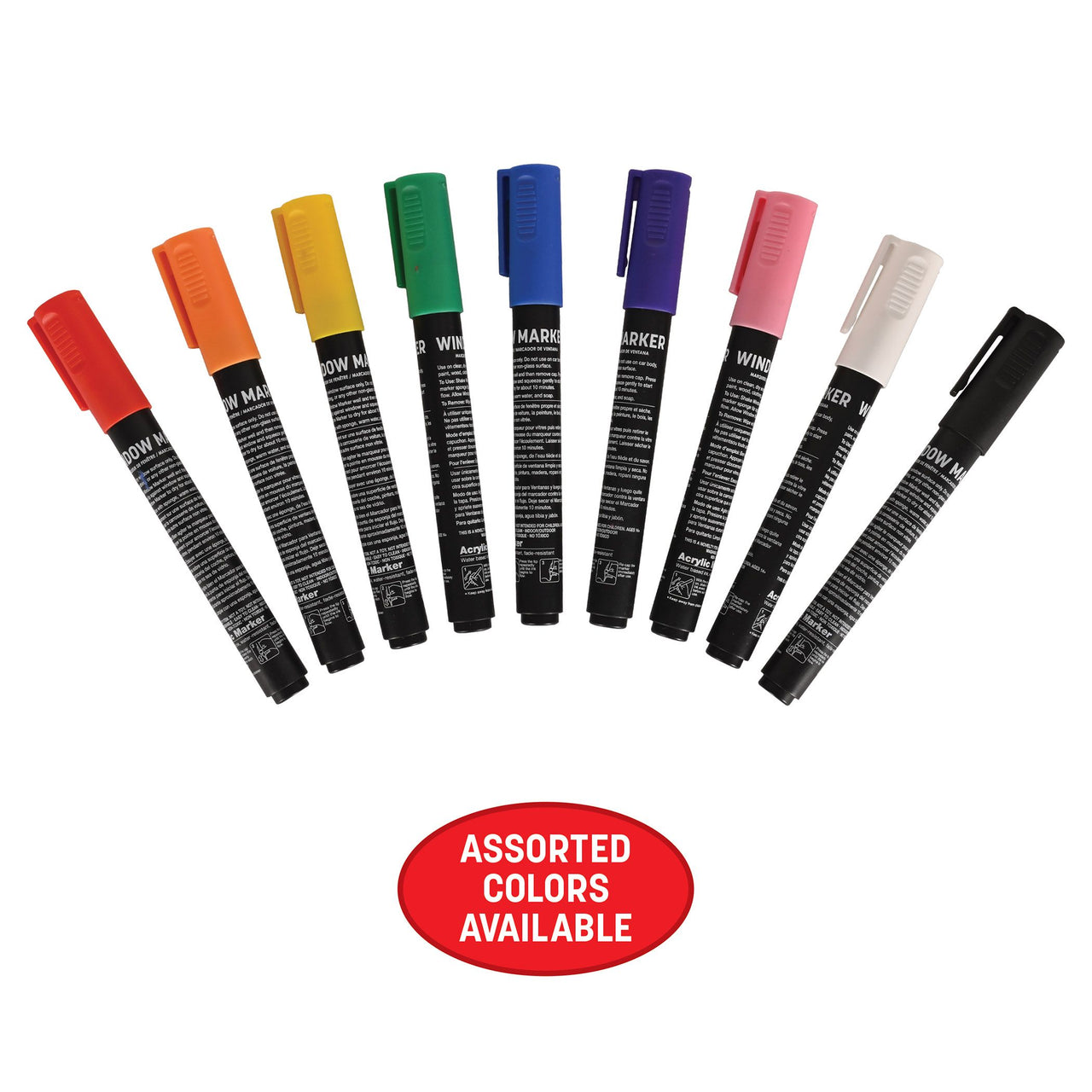 Yellow Window Marker - Washable, Non-Toxic & Easy Clean