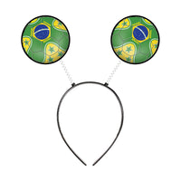Brasil Soccer Boppers Headband - Game Day Fan Accessory