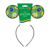 Brasil Soccer Boppers Headband - Game Day Fan Accessory