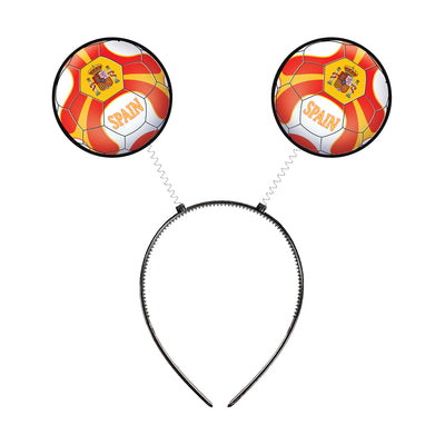 Spain Flag Boppers Headband - Soccer & Sports Fan Accessory