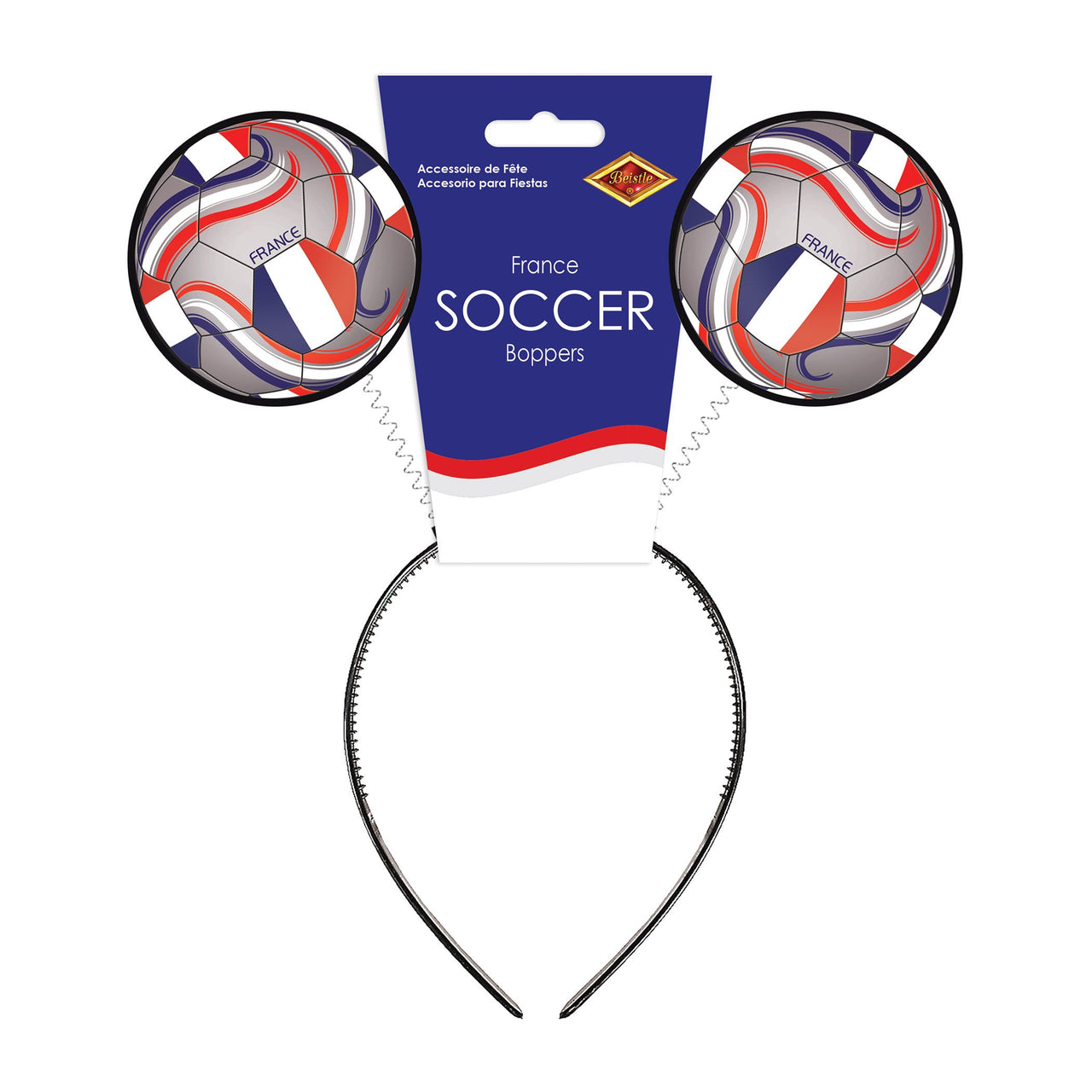 France Boppers Headband - Soccer & Sports Theme Accessory