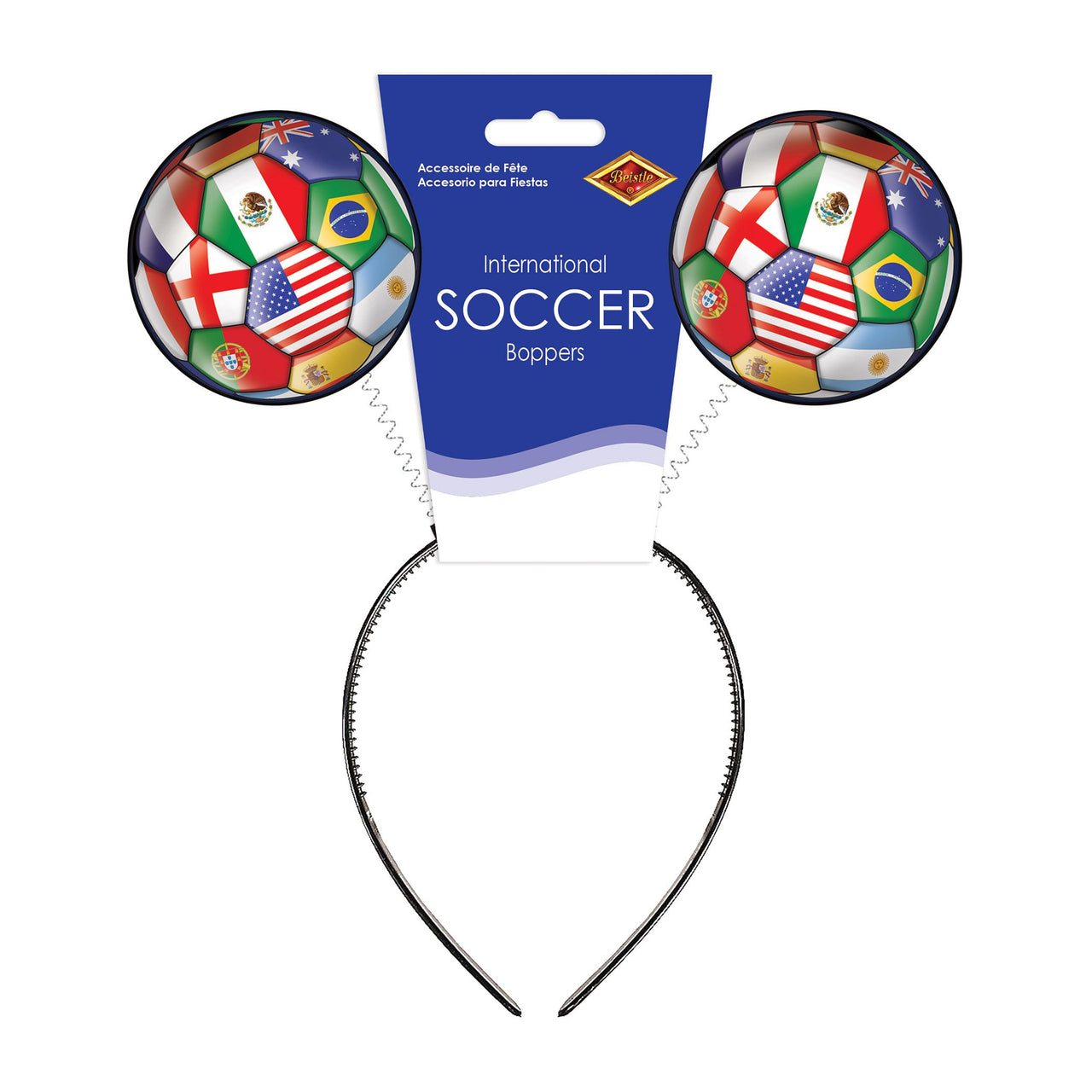 Soccer Boppers Headband - International Sports Fan Accessory