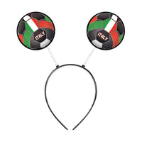 Italy Flag Boppers Headband - Soccer & Sports Fan Accessory