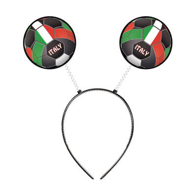 Italy Flag Boppers Headband - Soccer & Sports Fan Accessory