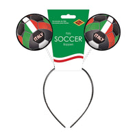Italy Flag Boppers Headband - Soccer & Sports Fan Accessory