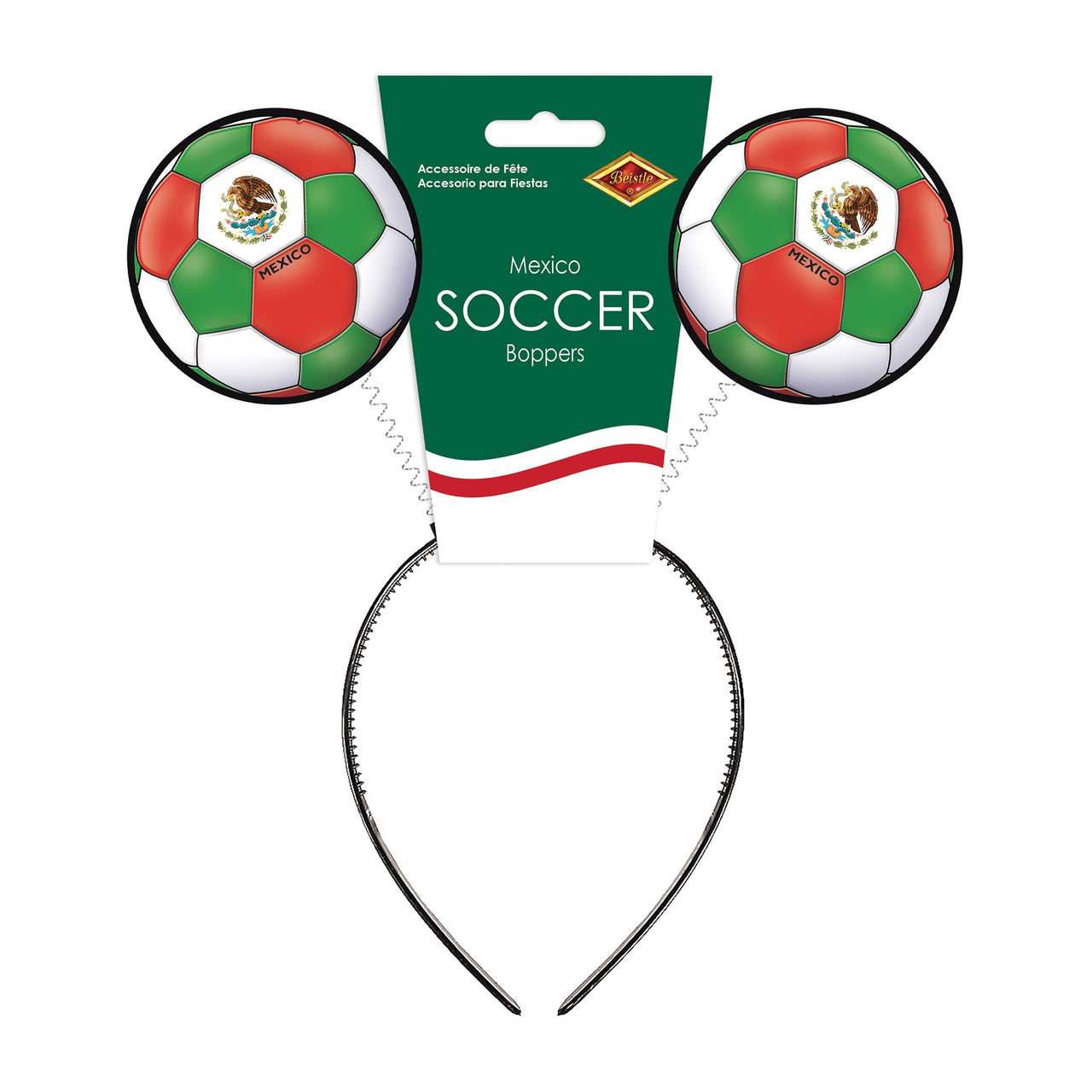 Mexico Boppers Headband - Soccer Fan Accessory