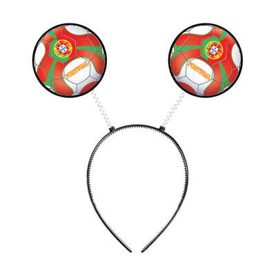 Portugal Soccer Boppers Headband - Sports Fan Accessory
