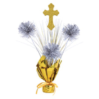 First Communion Gleam 'N Spray Centerpiece - 16.25 Inch