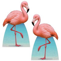 Flamingo Stand-Ups (2-Pack) - Luau Party Decor