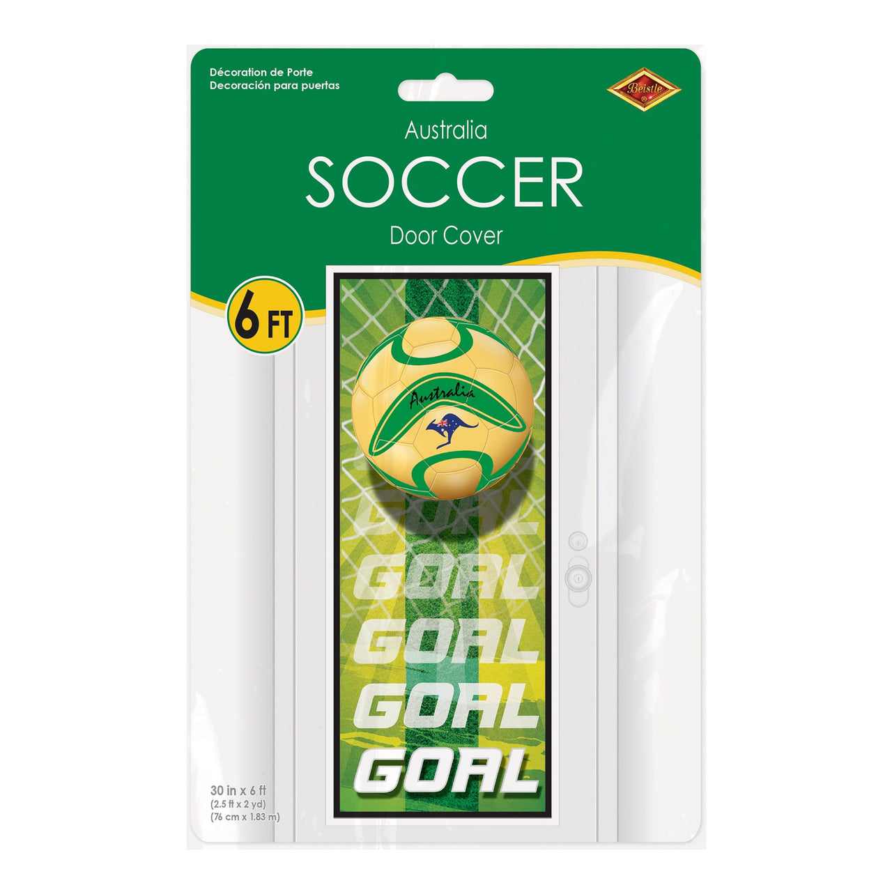 Soccer Australia Door Cover - All-Weather Sports Decoration