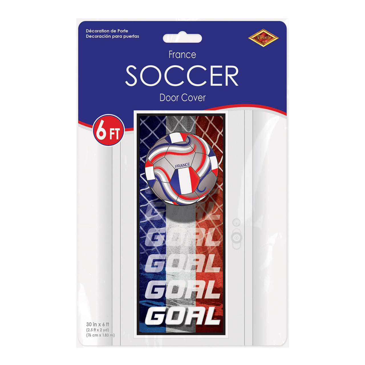 France Soccer Door Cover - All-Weather Sports Decor