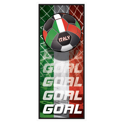 Italy Soccer Door Cover - All-Weather Sports Decor