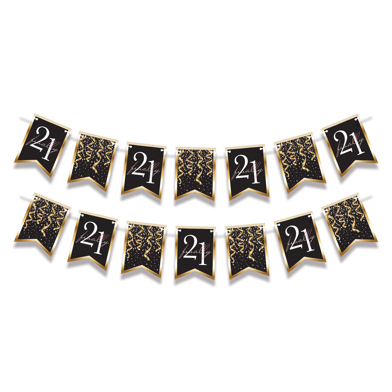 Finally 21 Jointed Streamer - 6 Inch x 8 Ft Party Decoration