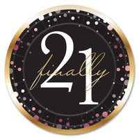 Finally 21 Dinner Plates (8-Count) - 9 Inch 21st Birthday
