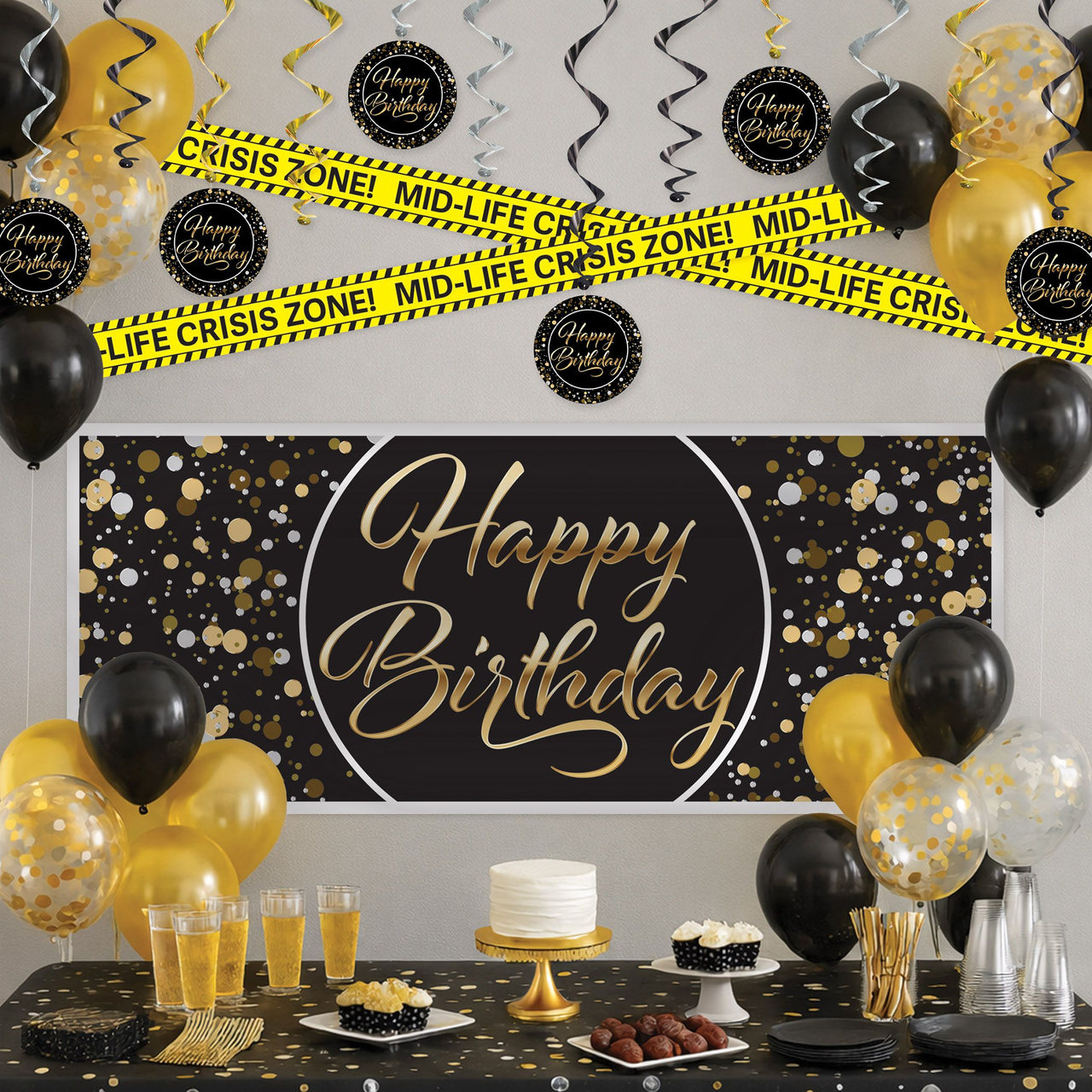 Mid-Life Crisis Zone Party Tape - 3 Inch x 20 Ft Roll - view 2