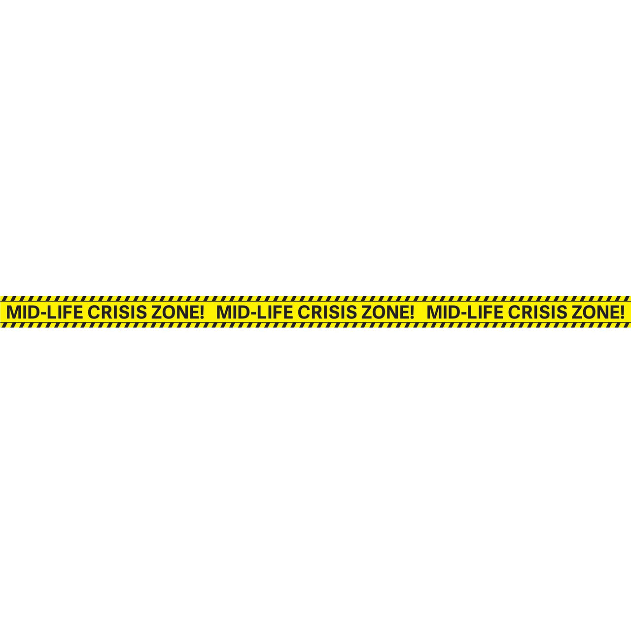 Mid-Life Crisis Zone Party Tape - 3 Inch x 20 Ft Roll