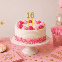 Number 1 Cake Topper Pick - 4 Inch First Birthday Topper - view 2