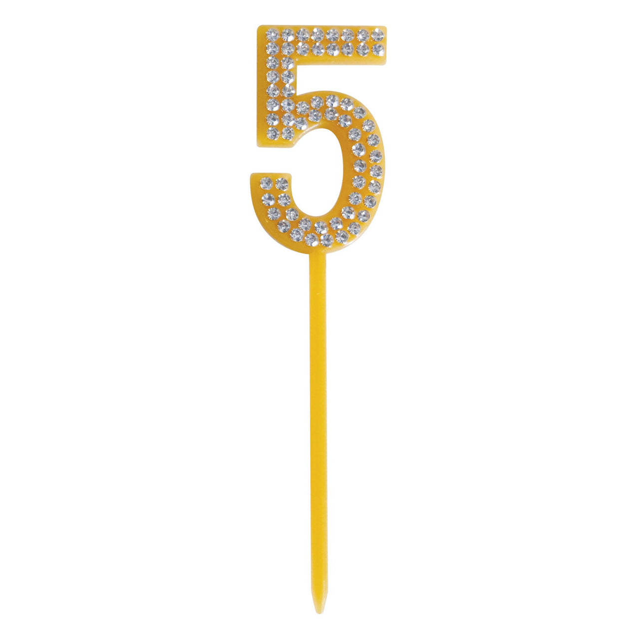Number 5 Cake Topper Pick - 4 Inch Birthday Cake Number