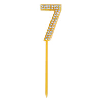 Number 7 Cake Topper Pick - 4 Inch Cake Number Decoration