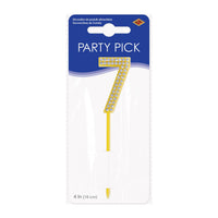 Number 7 Cake Topper Pick - 4 Inch Cake Number Decoration - view 3