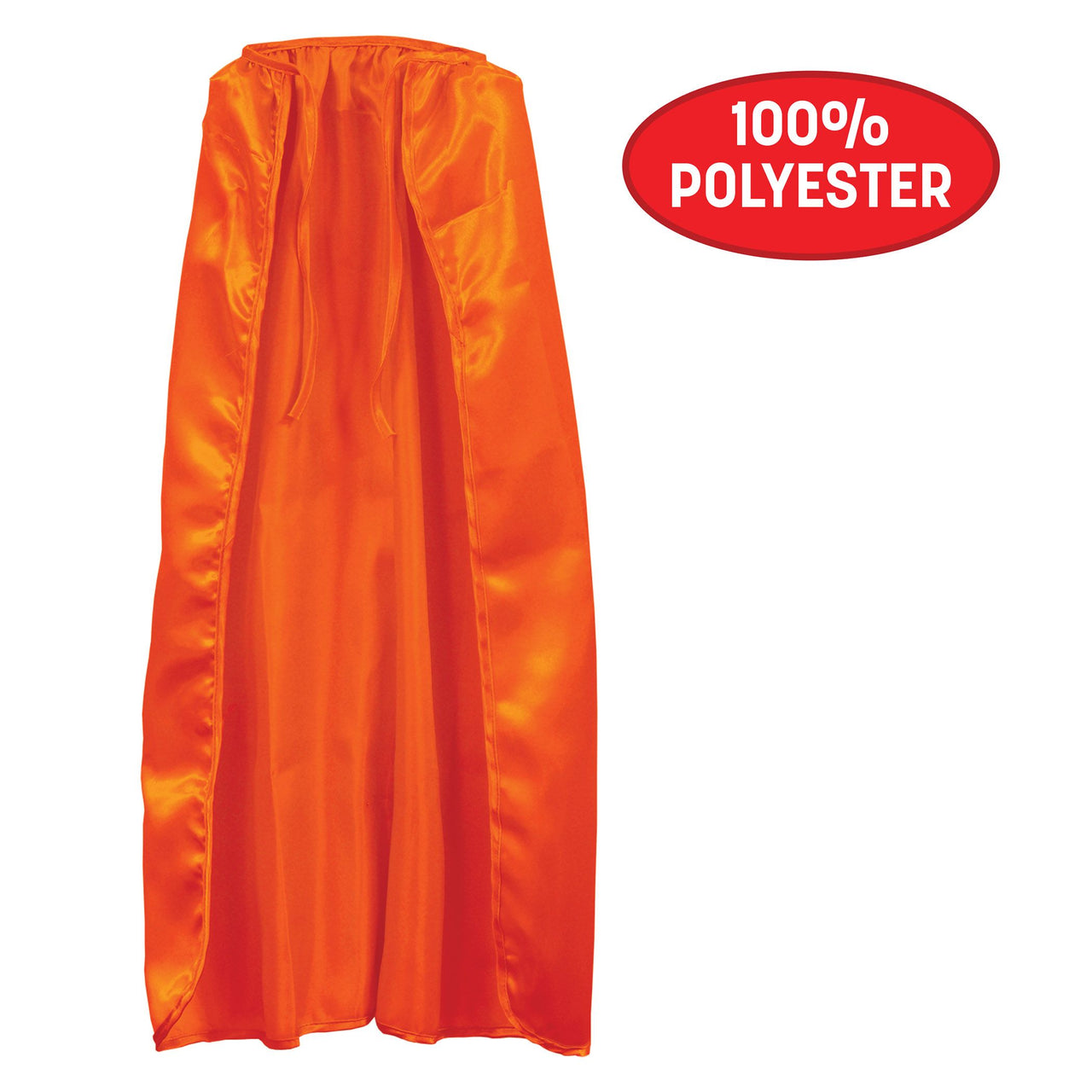 Orange Fabric Cape with String Tie - Spirit & Hero Costumes
