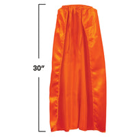 Orange Fabric Cape with String Tie - Spirit & Hero Costumes