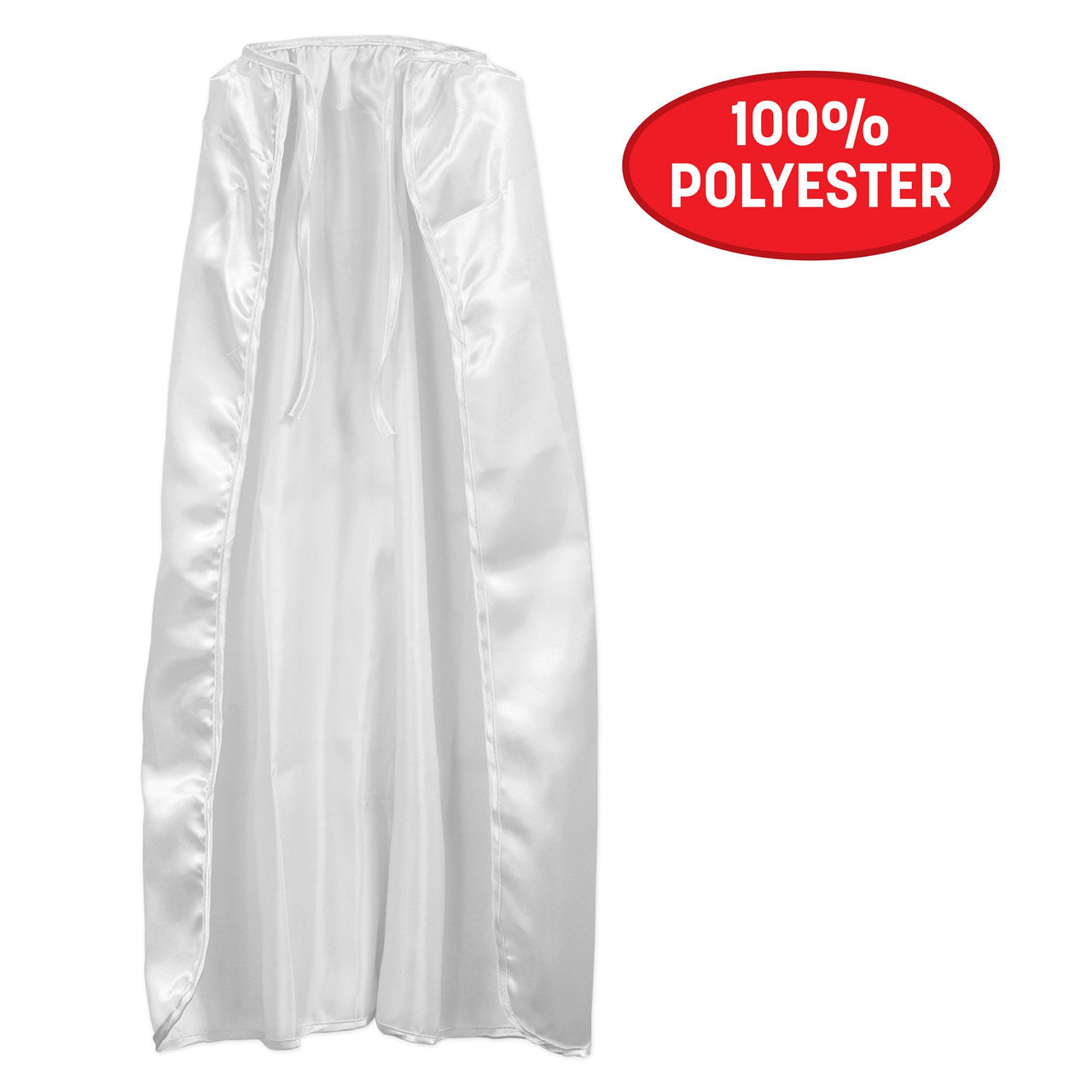 White Fabric Cape - 30 inch (Spirit Colors, Heroes, Halloween)