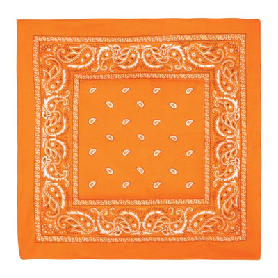 Orange Bandana - 22" x 22" Square - Spirit & Western